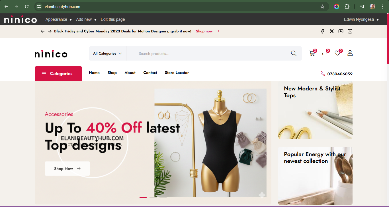 Elani Beauty Hub – A Curated E-commerce Boutique for Women’s Apparel &amp; Jewelry