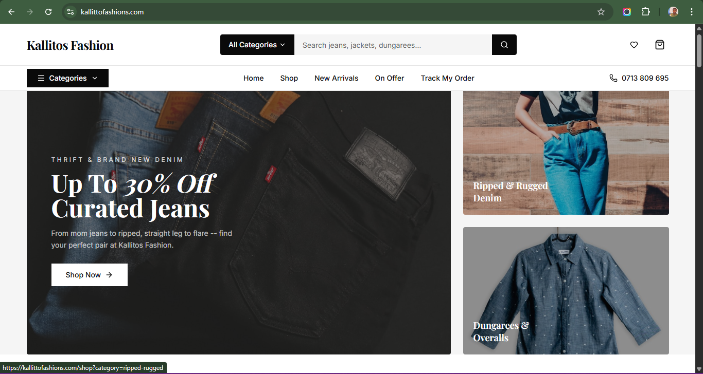 Kallittos Fashions – A Premium Denim  and jeans E-commerce Hub